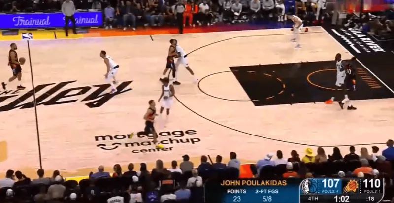 开云体育下载-谁的部将？普拉基达斯晃开空间三分命中，三分8中5砍下23分